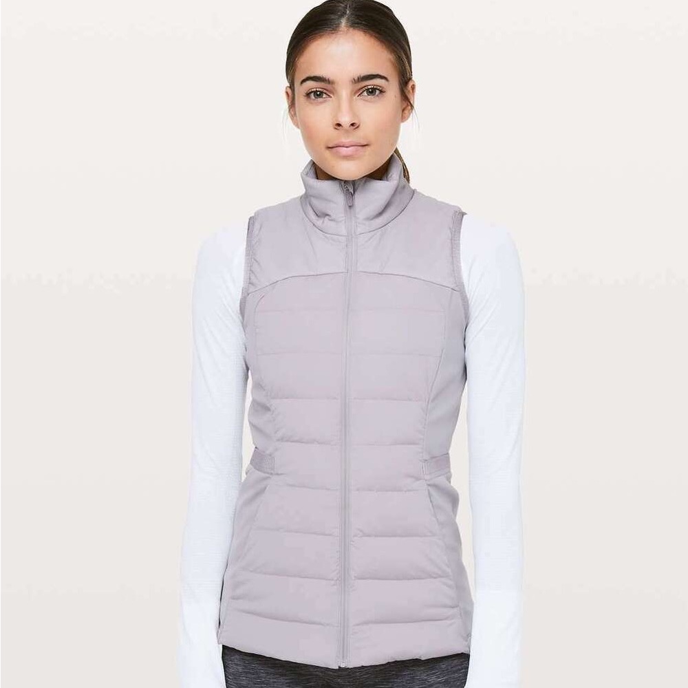 NWT Lululemon Down For It All Vest insulated puffer goose - Dark Chrome